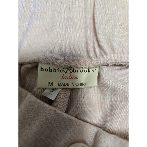 Bobbie Brooks Women Large Pink Gray Long Sleeve Hoodie Pullover Sweatshirt - Picture 9 of 10